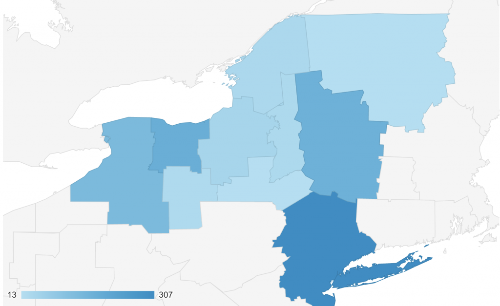GEO location New York Metro areas - May 2021